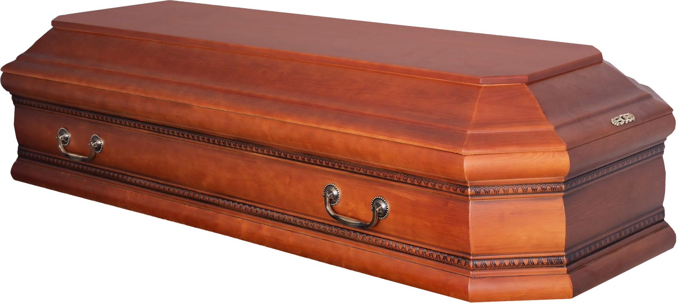 Гроб "Бергамо" 8-и гранный светлый