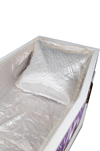 Полушка стëганная атлас (белая)