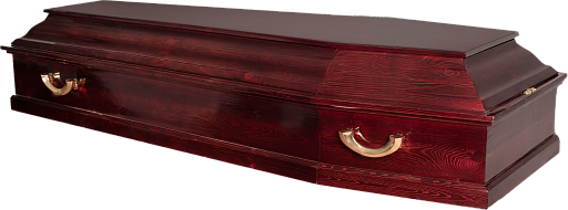 Гроб "Классика" колода 6-и гранный темный