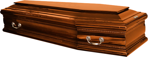 Гроб "Бергамо" 6-и гранный светлый