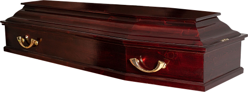 Гроб "Классика" 6-и гранный темный