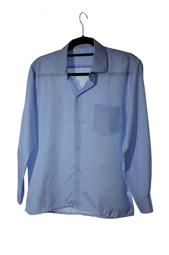Рубашка голубая мужская