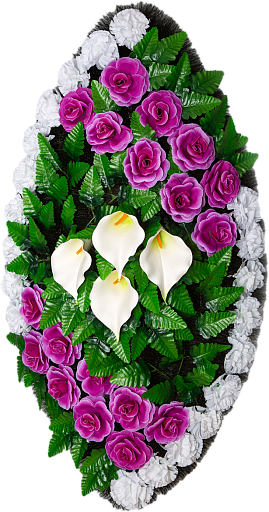 Венок ритуальный 128 см